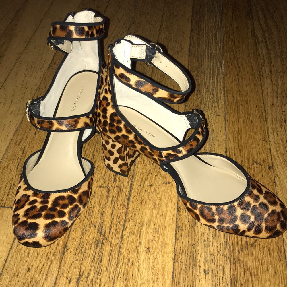 Leopard print Mary Janes